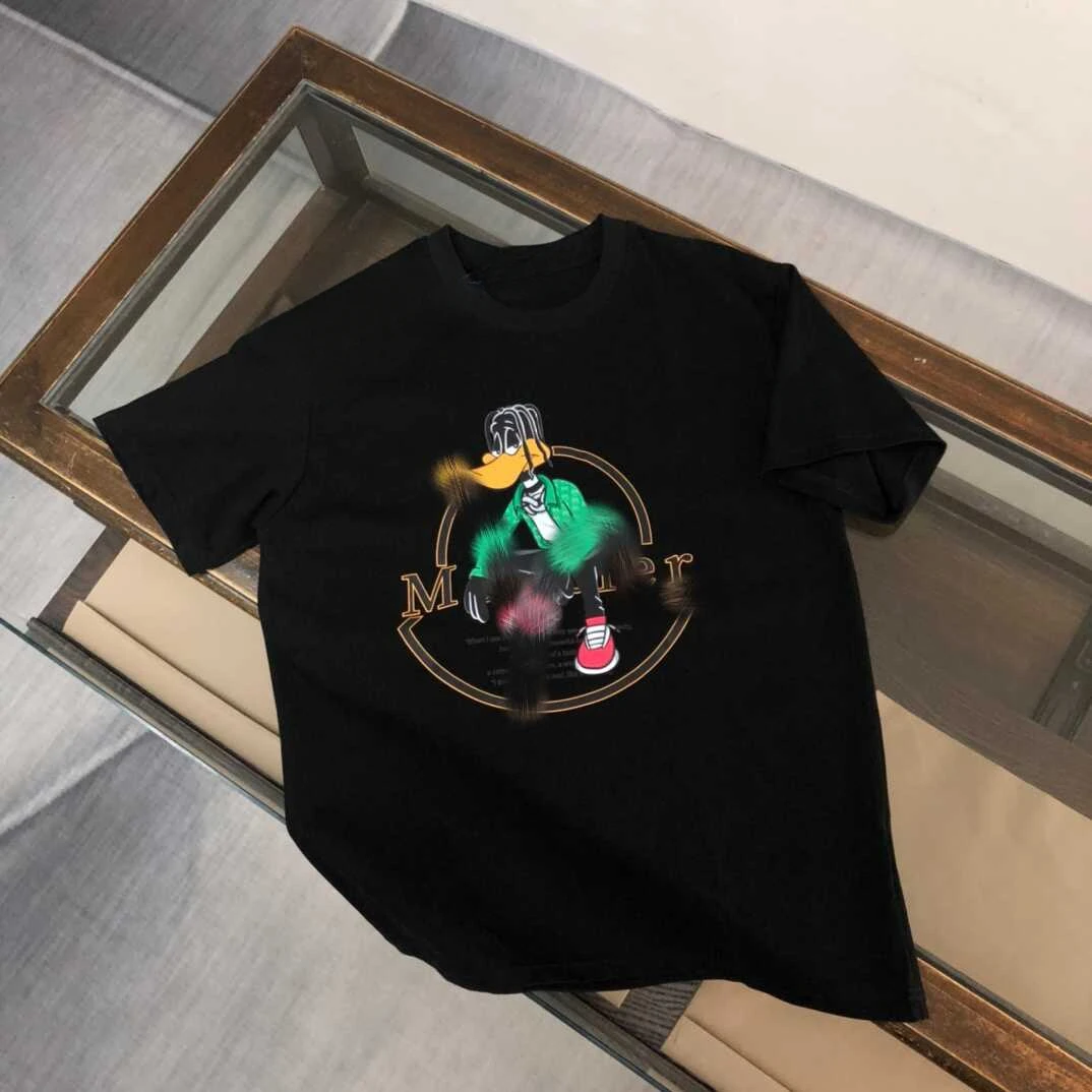 

Fashion Luxury Brand Pure Cotton Women's T-shirt Printed Top Oversized Round Neck Soft Short Sleeve Street Women's Clothing