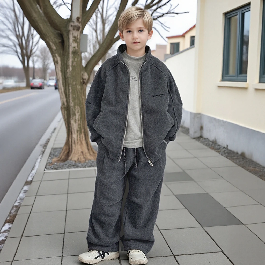 boys-tracksuit-winter-warm-fleece-stand-collar-zipper-2pcs-outfit-trendy-casual-school-kids-clothes-set-grey-sportswear-8-10-y