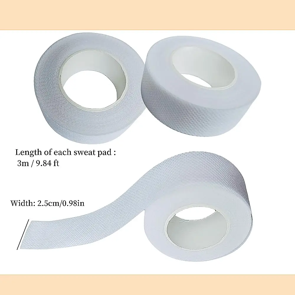 30M  Collar Protector Sweat Pads, Self-adhesive Shirt Collar Protector Absorbent Sweat Shields Pad for Hat Shirt