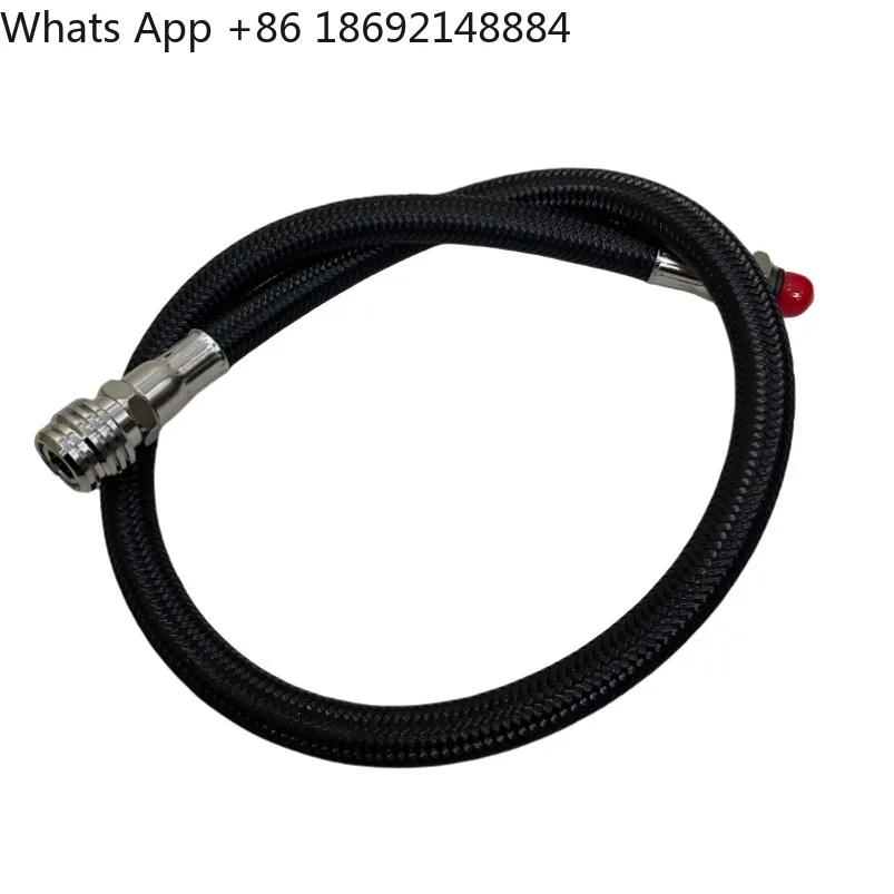 Diving BC rubber low pressure pipe, side hanging short throat buoyancy vest inflatable high pressure pipe