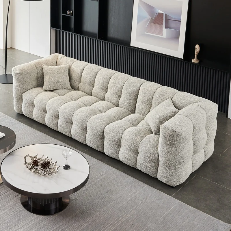 Modern Sofa Couch Upholstered Tufted 3 Seater Couch Furniture for Living Room, Bedroom, Office Sofas