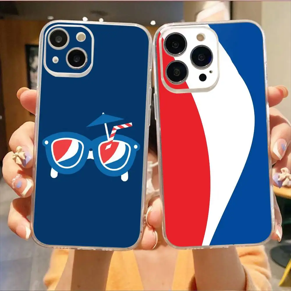 

Drinks P-Pepsi Phone Case For iPhone17,16,15,14,13,12,11 Plus,Pro Max Soft Transparent Cover