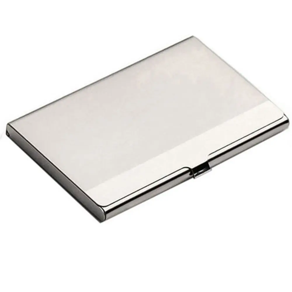 1Pc Waterproof Business Card Storage Box Aluminum Metal Business ID Credit Card Holder Case Hot Selling