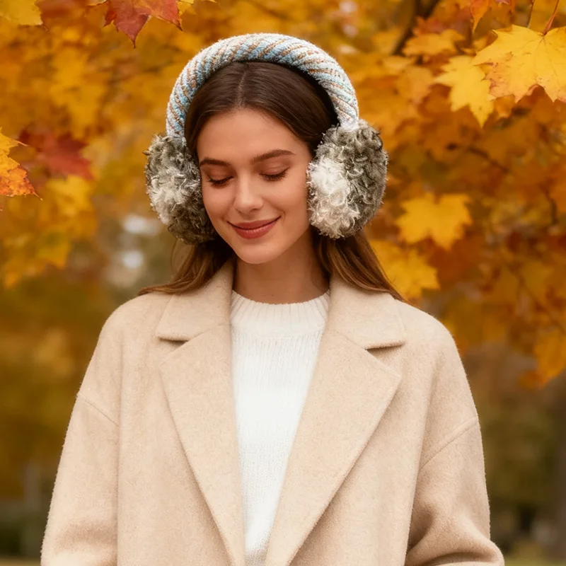 Foldable Earmuffs for Cold Weather, Outdoor Ear Protection, Winter Warmth, Windproof Ear Tips, Small Fragrant Ear Covers