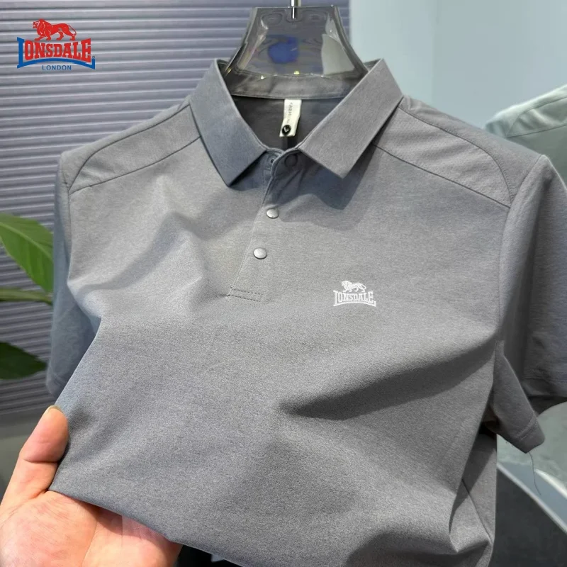 

New men's high-quality short sleeved polo shirt, summer trend fashion, business leisure, cool and breathable T-shirt top