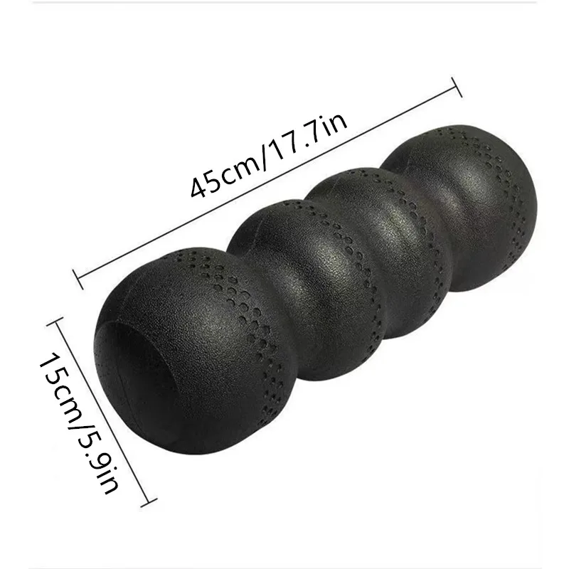 45cm Yoga Foam Roller Chiropractic Column Tissue Muscle Massage Fitness Stick for Pain Relief and Back Exercise Supplies