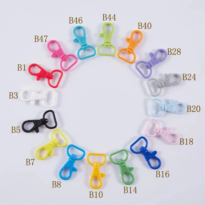 10/30Pcs 17/20mm Plastic Buckles Handbag Swivel Trigger Lobster Clasp Bag Strap Keychain Connector Clip Hook DIY Accessories