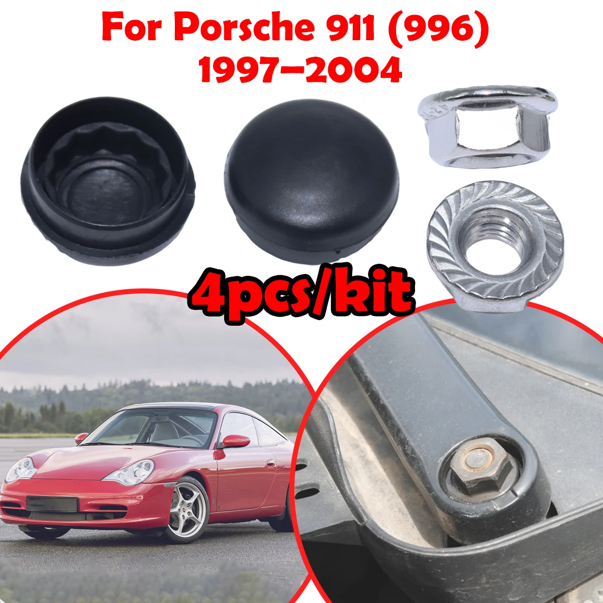 

Car Front Windshield Wiper Arm Nut Screw Cap Bolt Rocker Cover Accessories 955203005 For Porsche 911 (996) 1997 1998 1999 - 2004