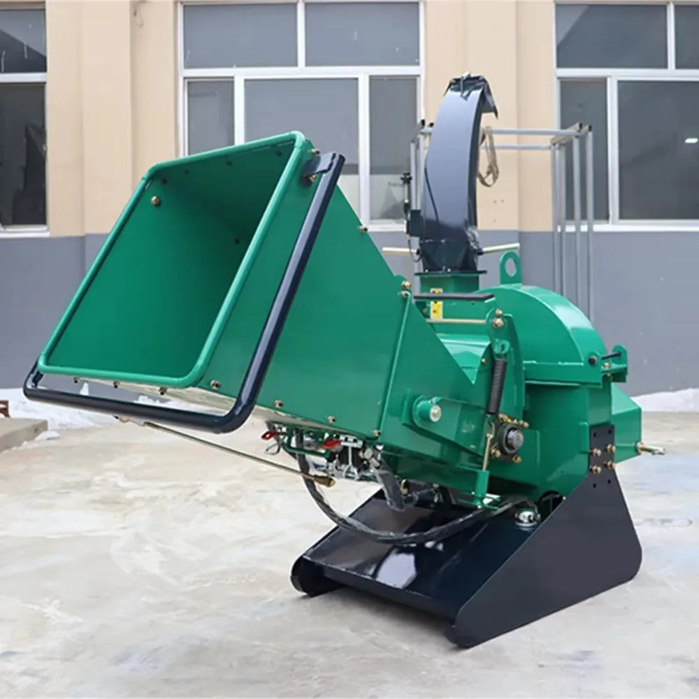 Heavy Duty PTO Tractor Rear Wood Chipper WC46 Trailer Type Wood Crusher for Forest Clearing & Farm Waste Disposal