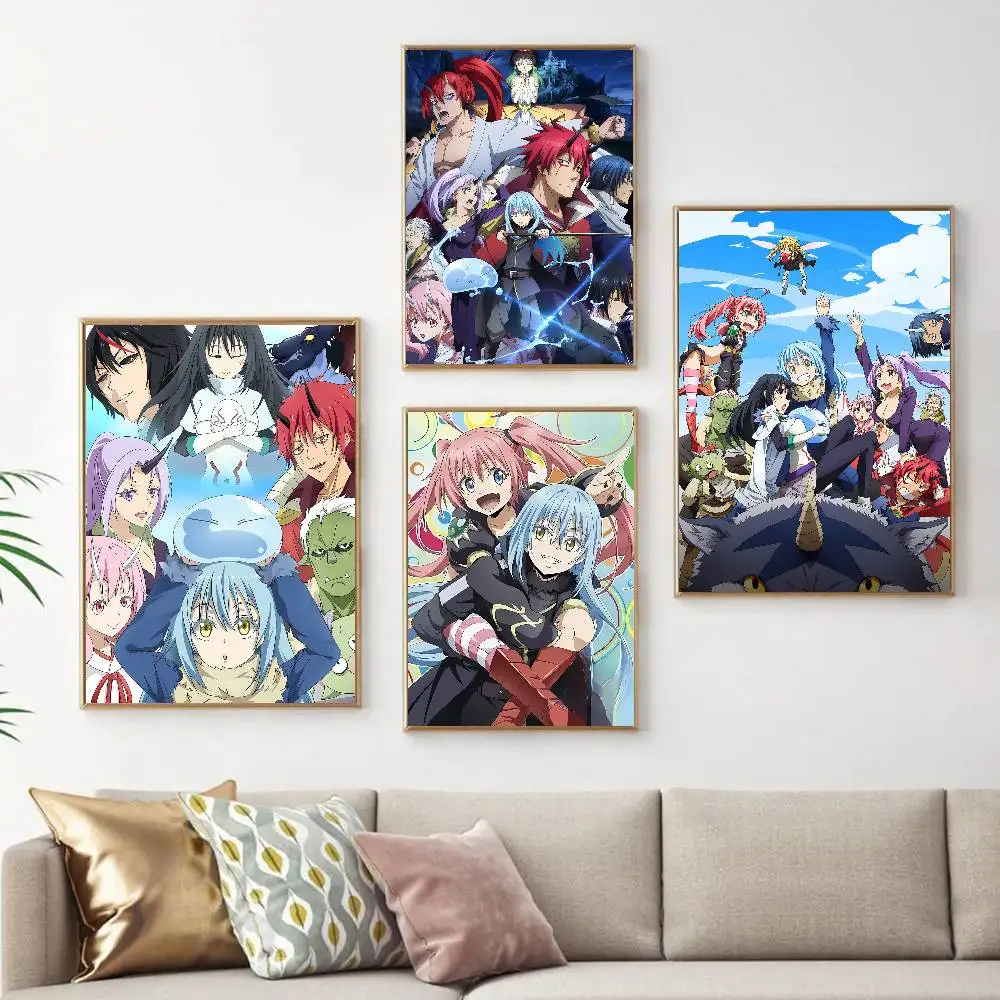 That Time I Got Reincarnated As A Slime Poster Posters Decorative Paintings Study Bedroom Bar Background Wall Murals Gifts