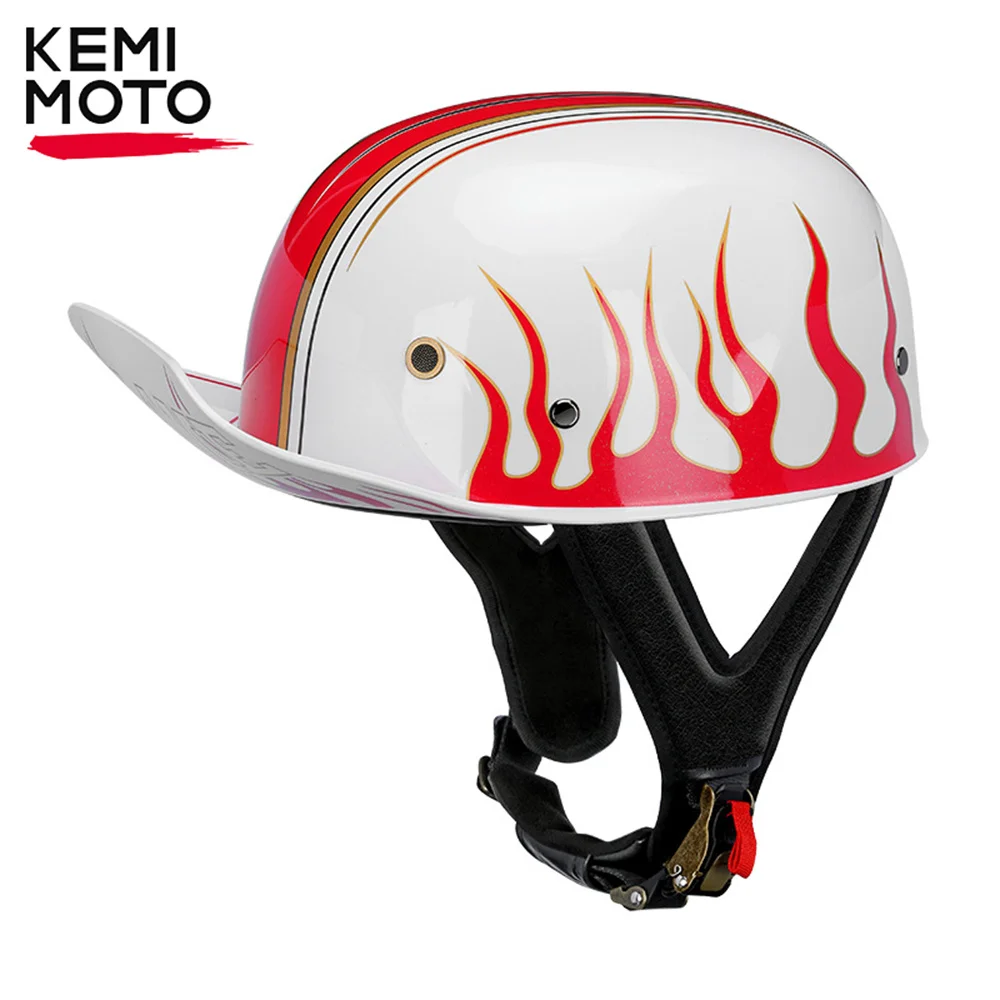 Retro Vintage Half Helmet Motorcycle Helmet Motorbike Racing Scooter Half Face Helmets Biker Motorbike Moto Riding Helmet Casco