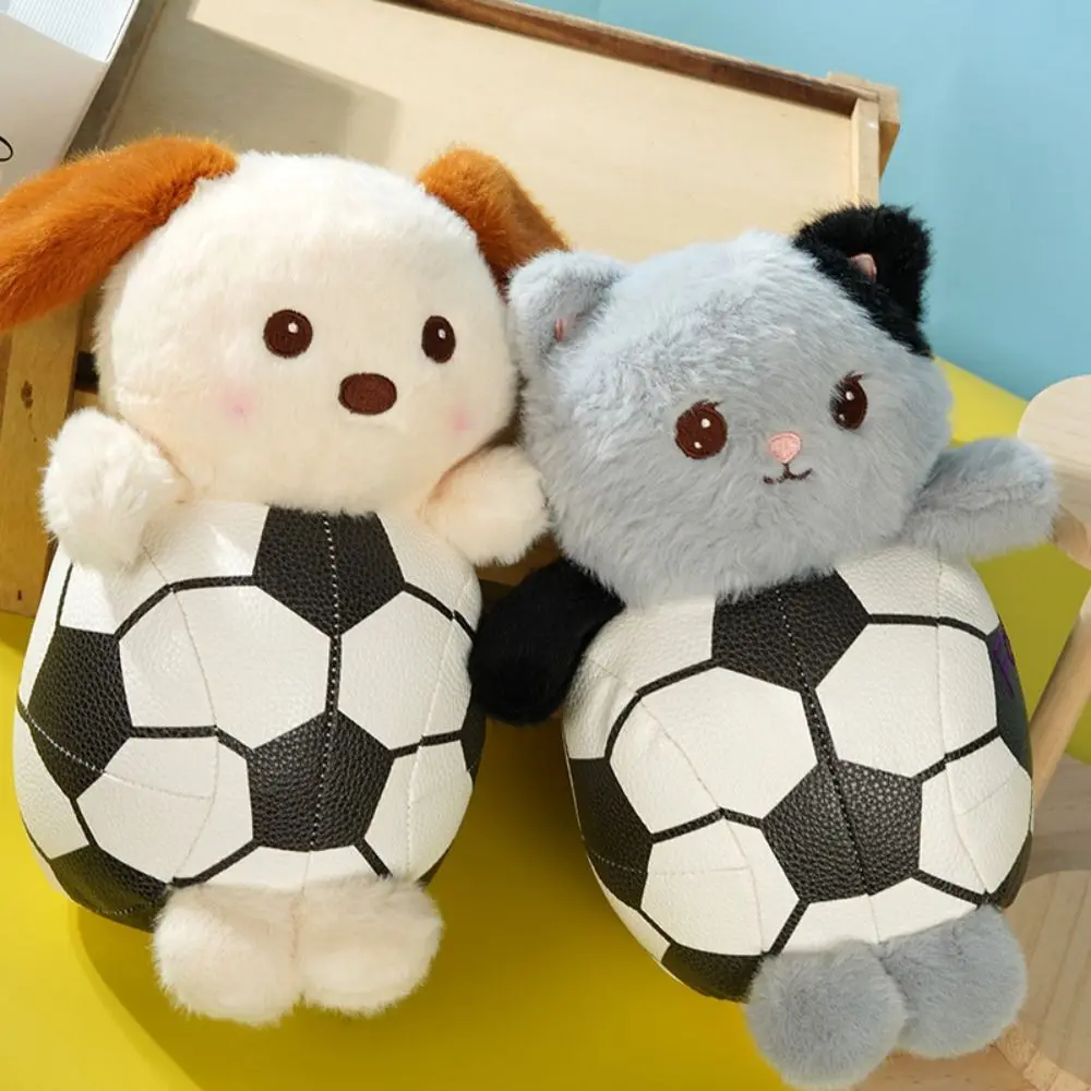 

Sports Series Tennis Raccoon Plush Toy PP Cotton Fluffy Baseball Duck Plush Dolls Cartoon Interactive Basketball Pig Plush Toy