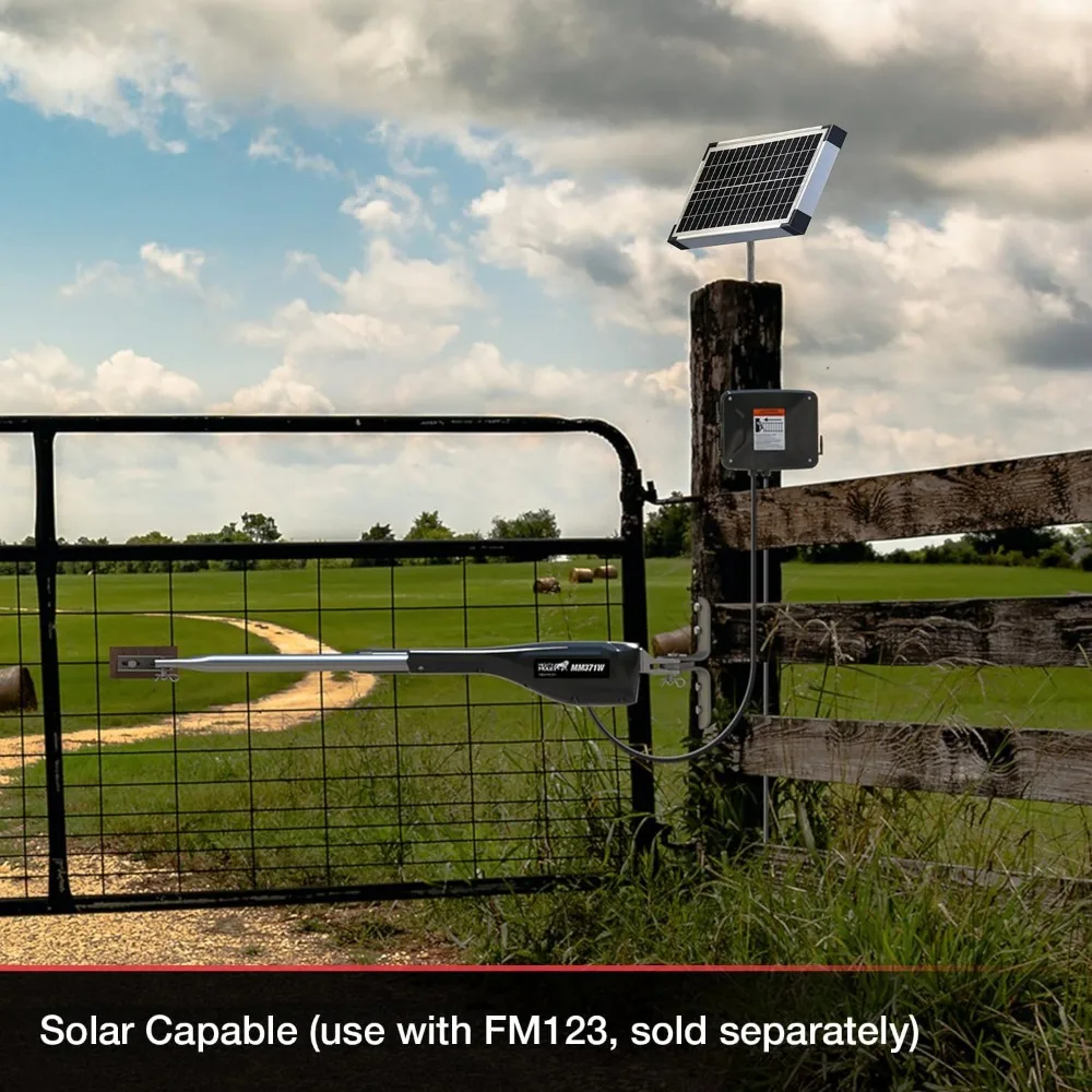 

MM372W Dual Automatic Gate Opener Smart and Solar Ready, Black