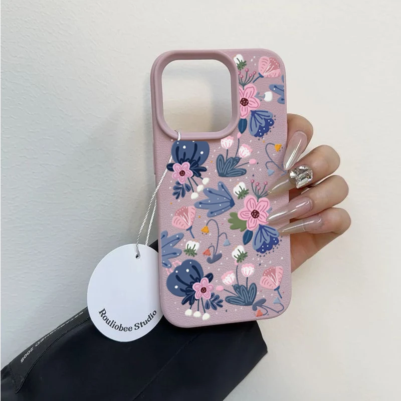 Pink Blue Floral Ar…
