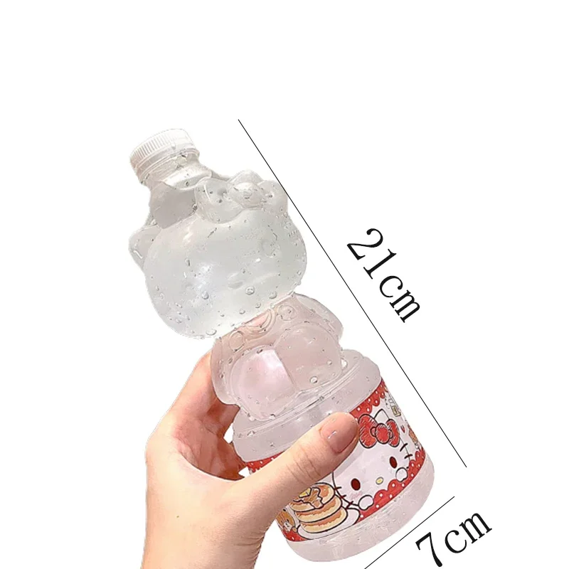 Sanrio Hello Kitty Water Bottle Cute Cartoon Reusable Transparent Water Cup Leak-proof Homemade Beverage Containers Water Bottle