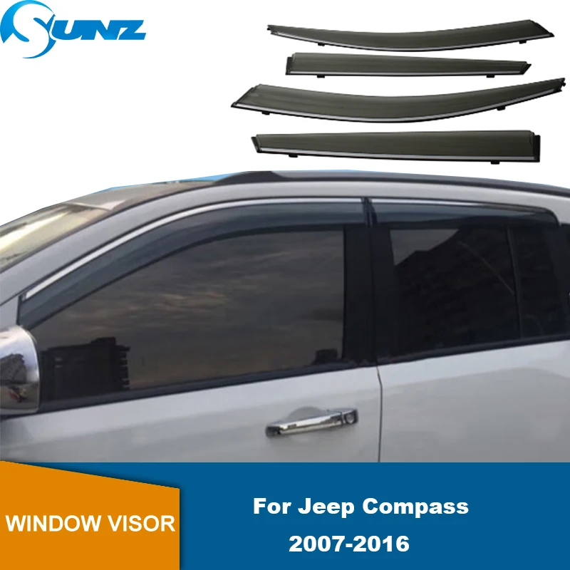 

Weathershields For Jeep Compass 2007 2008 2009 2010 2011 2012 2013 2014 2015 2016 Window Visor Vent Awning Rain Guard Deflector