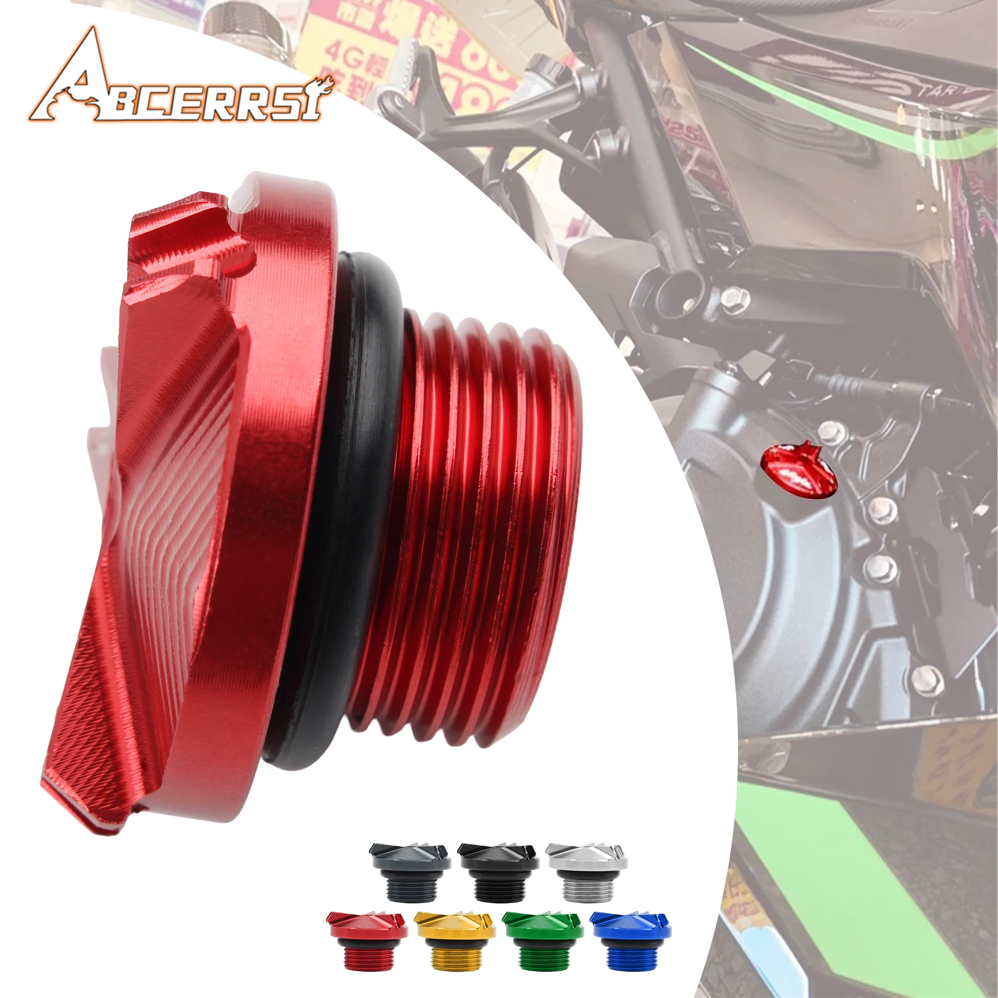 

ATV UTV Motorcycle CNC Engine Oil Cap Bolts Fuel Filler Cap For Kawasaki Z900 Z650 Z800 Z400 Z1000 Z1000R Z1000SX Z900RS z125