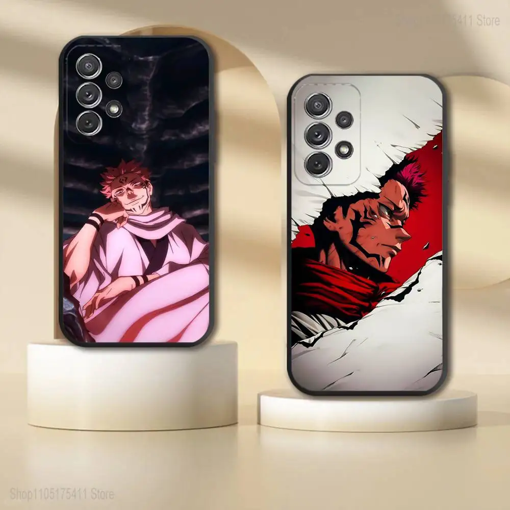 

Ryomen S-Sukuna Anime Phone Case For Samsung S 25,24,23,22,30,21,10,9,Ultra,Plus,Lite,FE,4,5G Black Soft Case