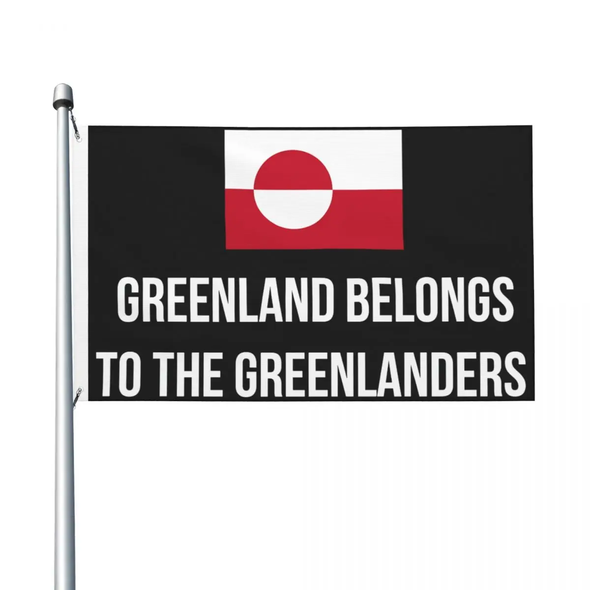 Greenland Not For Sale Greenland Flag Flag Outdoor Banner 2 Grommets Decoration Double Sided 60x90 90x150cm Flags