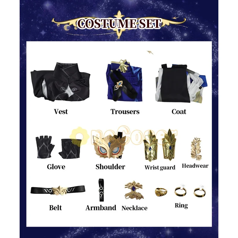 لعبة هونكاي ستار السكك الحديدية تأثيري زي ، dr. نسبة فيريتاس ، شعر مستعار ، حلقات ، أغطية الرأس ، الزي الرسمي ، النقابة ، حفلة الهالوين