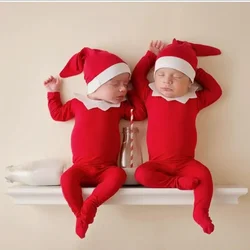 Newborn Christmas Photography Props Accessories Baby Boy Girl The Photo Shoot Clothes Twins Outfit New Born Accessory