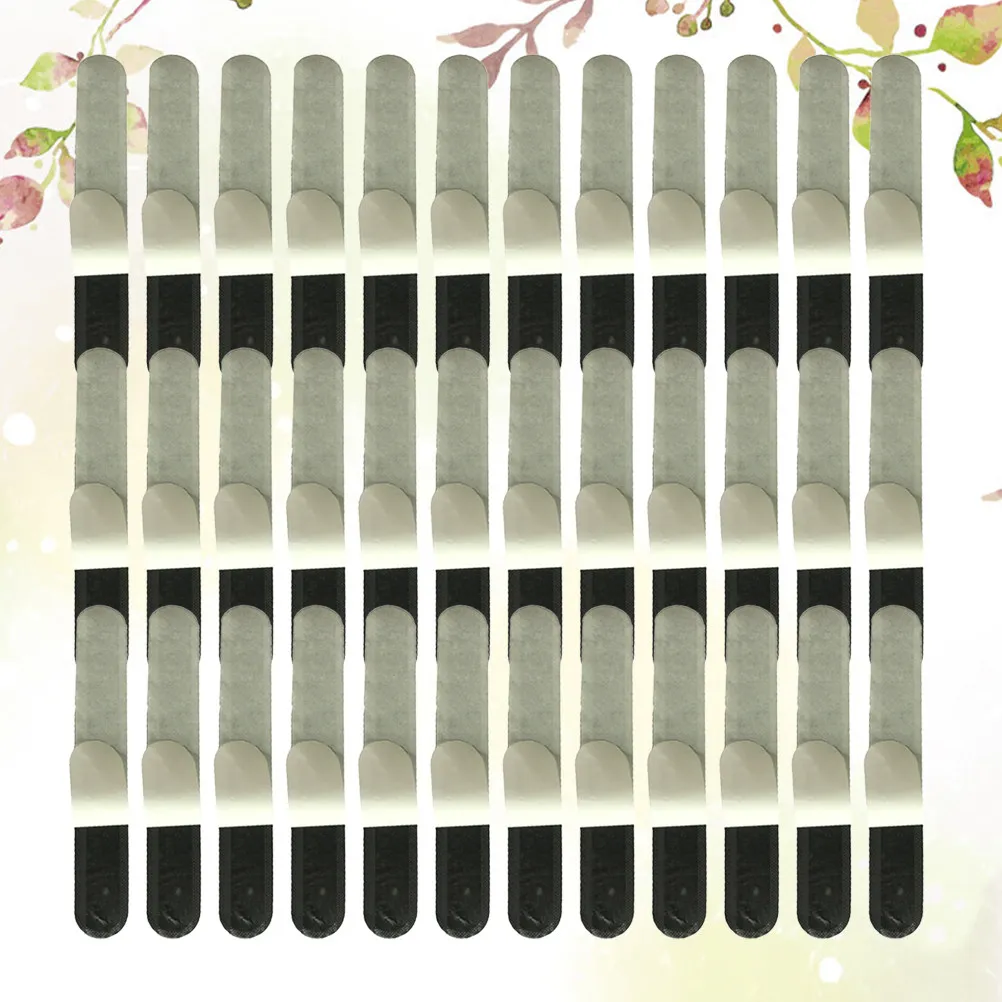 50Pcs Absorbent Sweatband Disposable Hat Liner Pads Sweat Stain Shields Hat Cushion Black for Sports Caps Hats