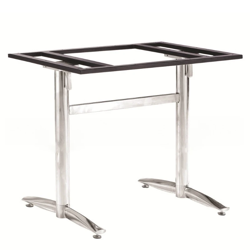 

Double-barreled hot pot fast food restaurant table leg one-line strip support leg H-shaped eye-shaped table stand