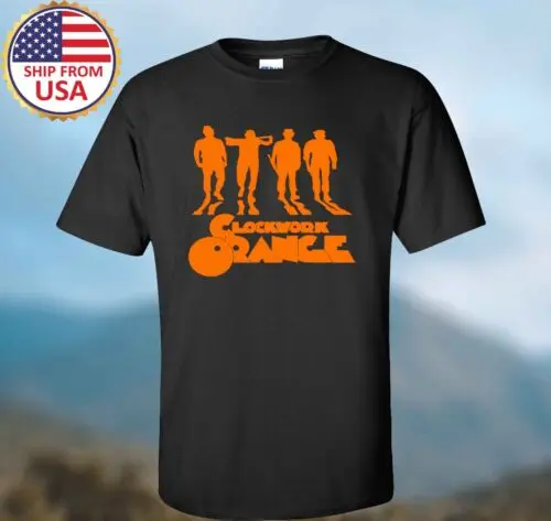 A CLOCKWORK ORANGE Men's Black T-shirt Size S-3XL