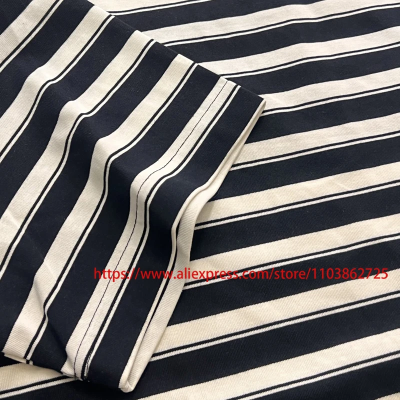 عالية الجودة مارتين روز تي شيرت التطريز نمط مخطط شعار رسالة قصيرة الأكمام المألوف مارتين روز تي شيرت