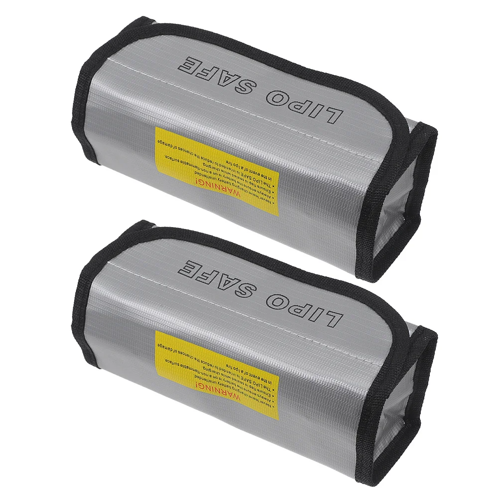 

2Pcs High Temperature Resistant Fireproof Bag Explosion-Proof Safety Protection Lipo Storage Case