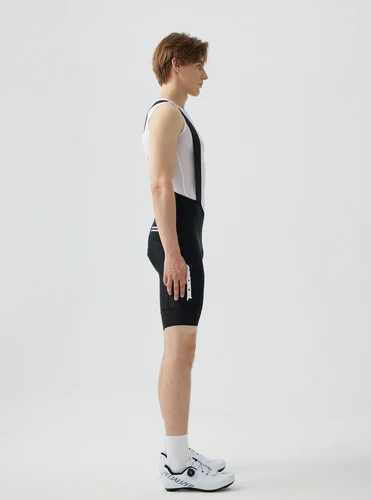 Imagen 2 del producto SPEXCEL 2025 NUEVOS pantalones cortos con pechera Tranning para hombre, ajuste de carrera, tela de secado rápido y transpirable con almohadilla de alta densidad para un paseo prolongado