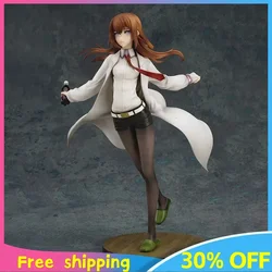 21cm Steins Gate Anime Figures Makise Kurisu Kawaii PVC Model Doll Peripherals Small Figures Manga Anime Action Gift Toys Kid