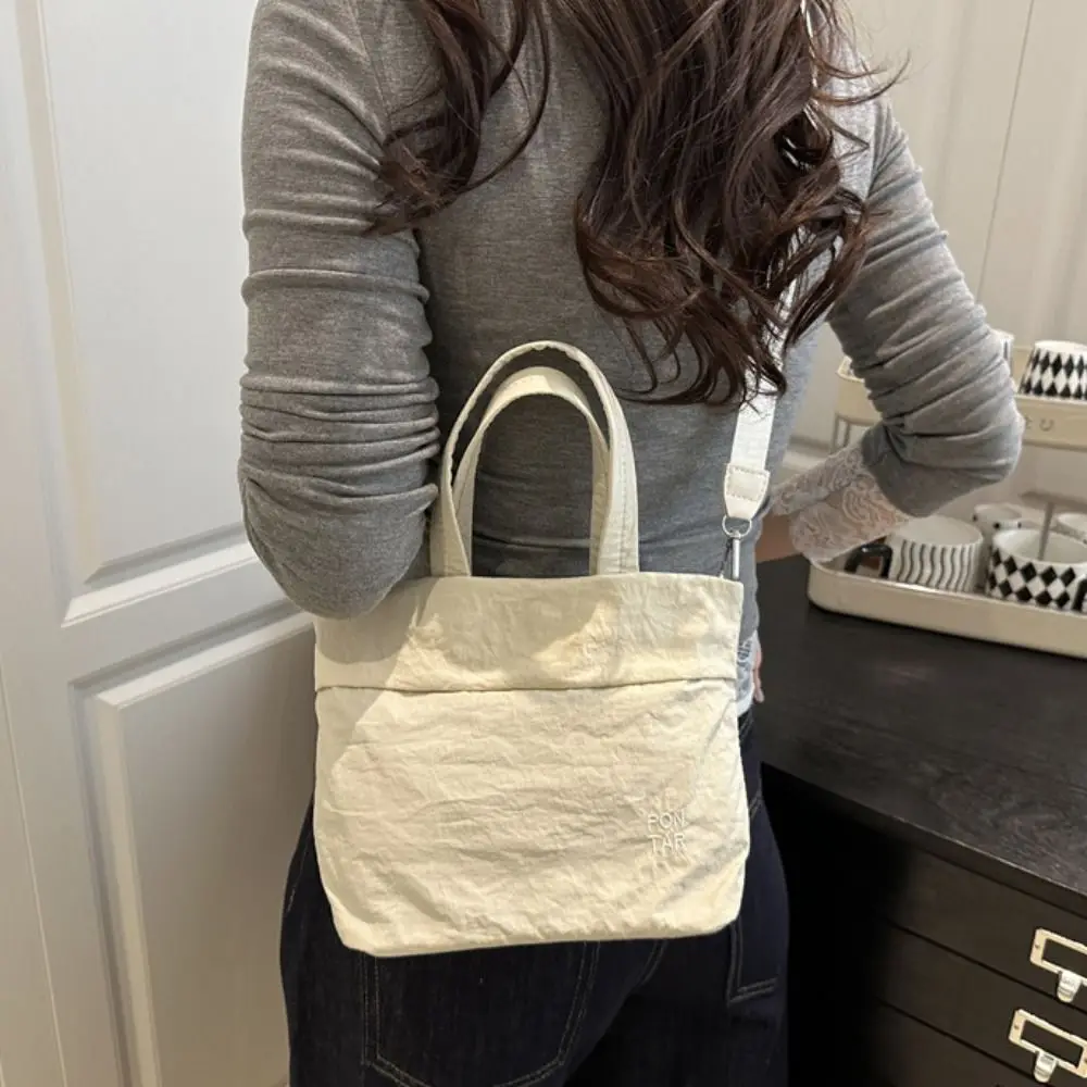 Fashion Quick-dry Nylon Shoulder Bag Harajuku Coin Pouch Sport Crossbody Bag Solid Color Tote Mobile Phone Pack Male view 2