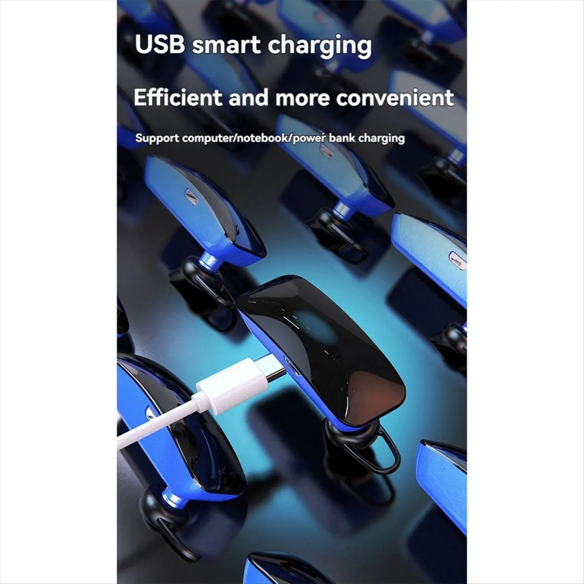 A64I Walkie Talkie Headset Oorhangende Mini Walkie Talkie Draagbare Walkie Talkie Bluetooth-headset voor Bar Hotel Radio A