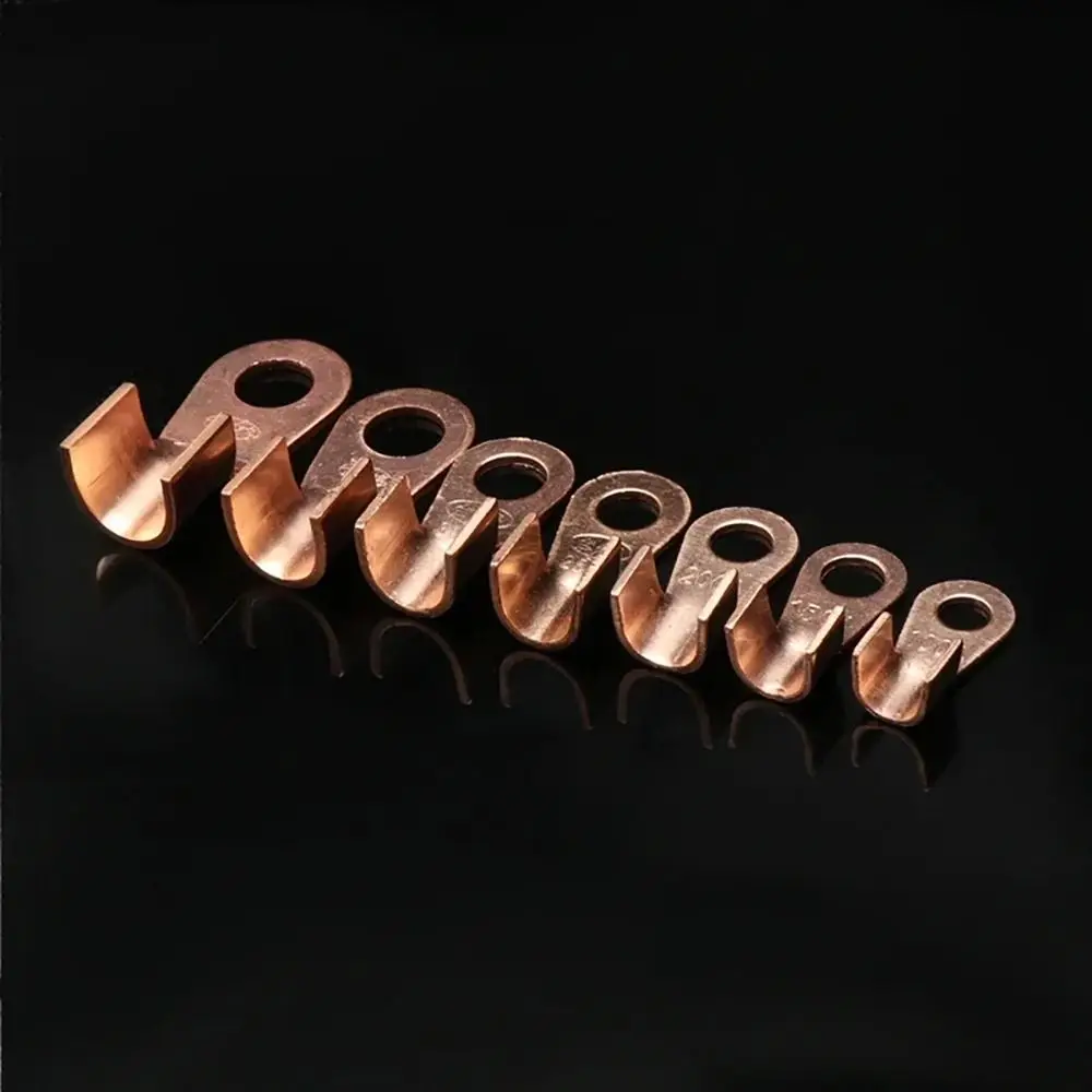 5/10Pcs OT Type OT Wire Nose Terminal Crimp 10A-400A Copper OT Cable Connector Kit 1.5-16mm2 Bolt Hole OT Lugs Ring Crimp