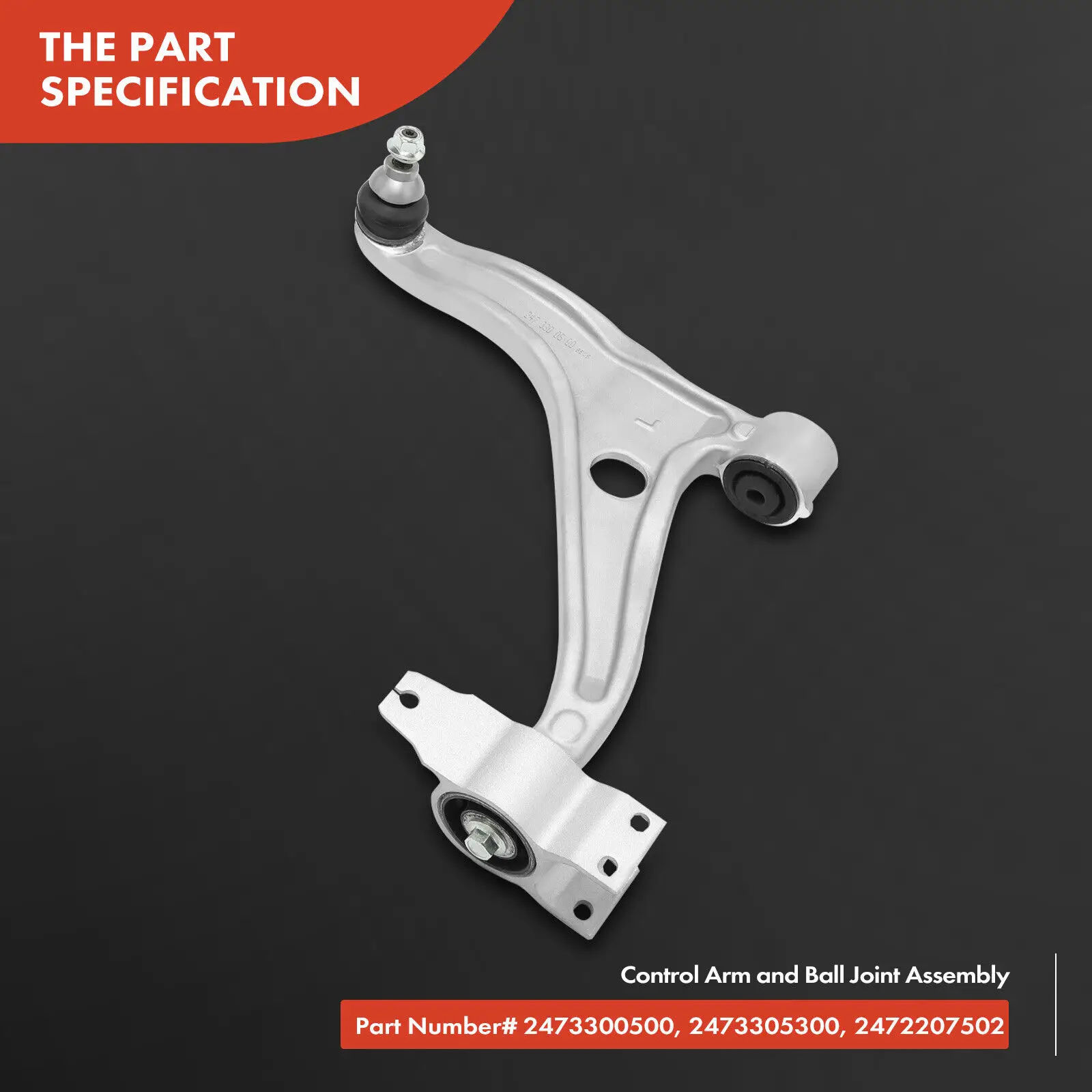 2 рычага управления с шаровым шарниром для Mercedes-Benz W177 A180 A180d A160d A 220 спереди 2473300500 , 2473305300 , 2472207502 , 2473305400