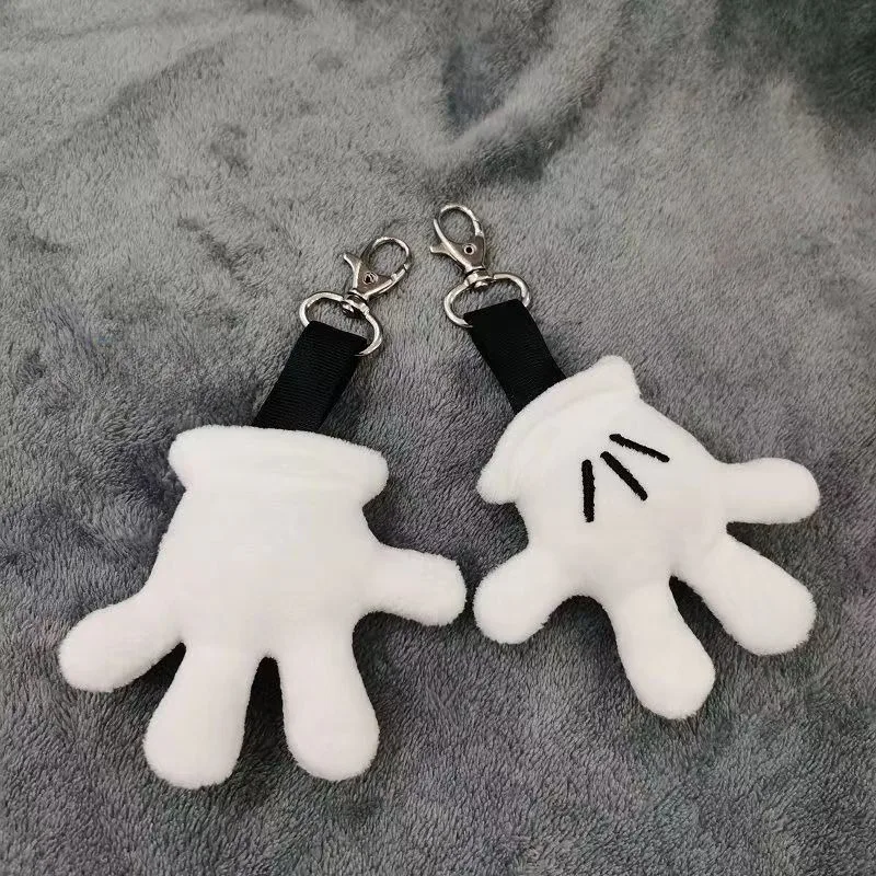

Mickey Mouse anime peripheral creativity high-value cute little hands flowers car keychain pendants cartoon bags bag accessories