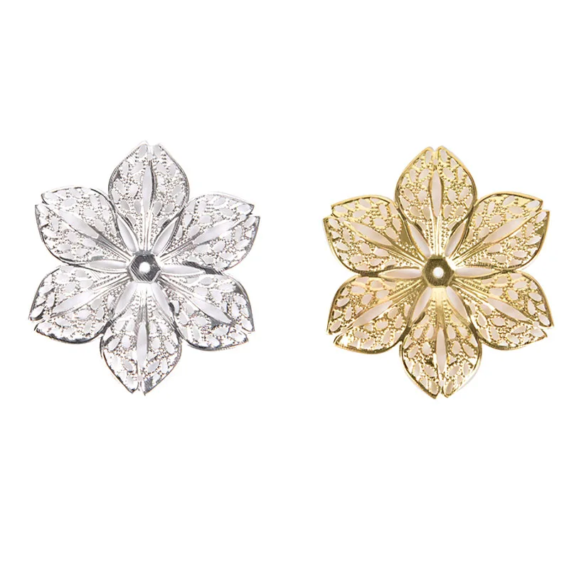 50 قطعة/المجموعة تخريمية زهرة الحرف سحر موصلات DIY قلادة النتائج مجوهرات #3