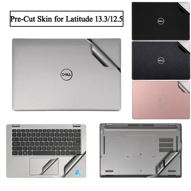 Pre-Cut No Glue Laptop Vinyl Sticker Skin Accessories for Latitude 13.3 12.5 Decal Cover Film for 7350 7340 7320 5350 5340 5320