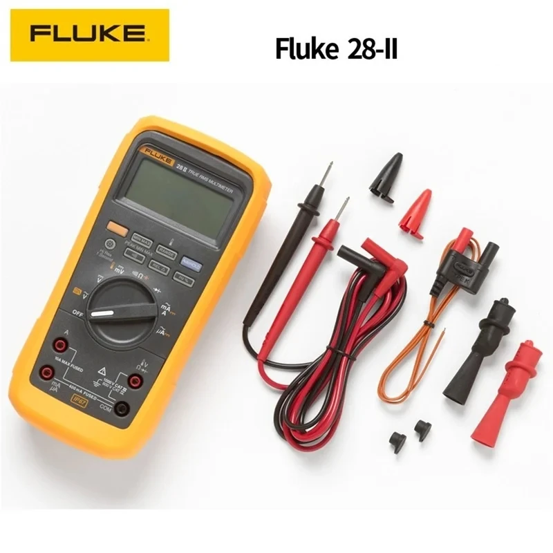 FLUKE 28 II Fluke MAX TRUE RMS Digital Multimeter AC/DC Current,Capacitance,Resistance,Frequency Measurement Device Test Meter