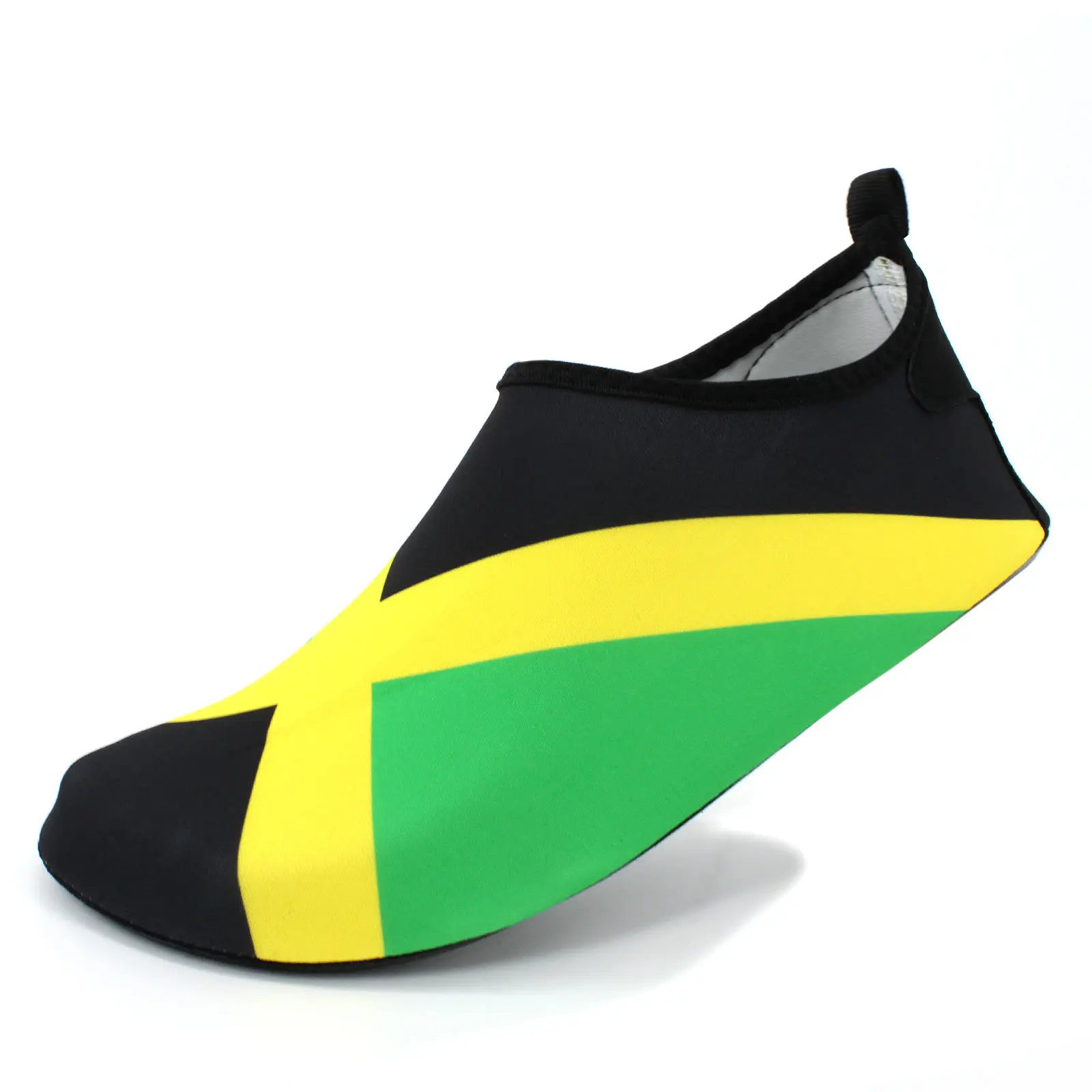 

Быстросохнущие аквашузы унисекс для плавания и пляжа, обувь для активного отдыха, серфинга, йоги и упражнений, с изображением флага Ямайки и элементами карибского регги