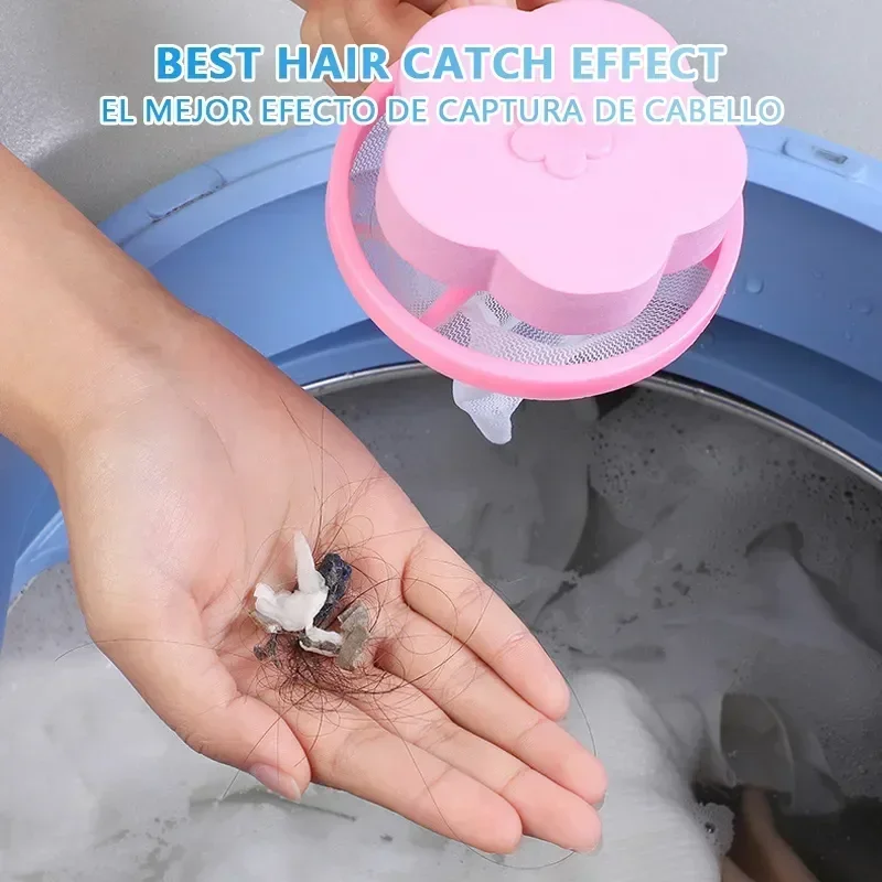 Pet Hair Remover Washing Machine Floating Lint Filter Bag Reusable Laundry Ball Clothes Hair Cleaning Tools Cat Hair Catcher