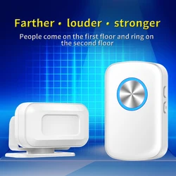 CACAZI wireless welcome 5 function M28 alarm doorbell PIR store entrance motion sensor infrared detector induction doorbell