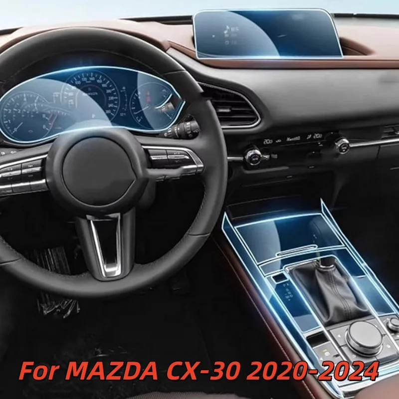

Car Central Control Navigation Panel Protective Film TPU For MAZDA CX-30 2020-2024 Car Interior Accessories