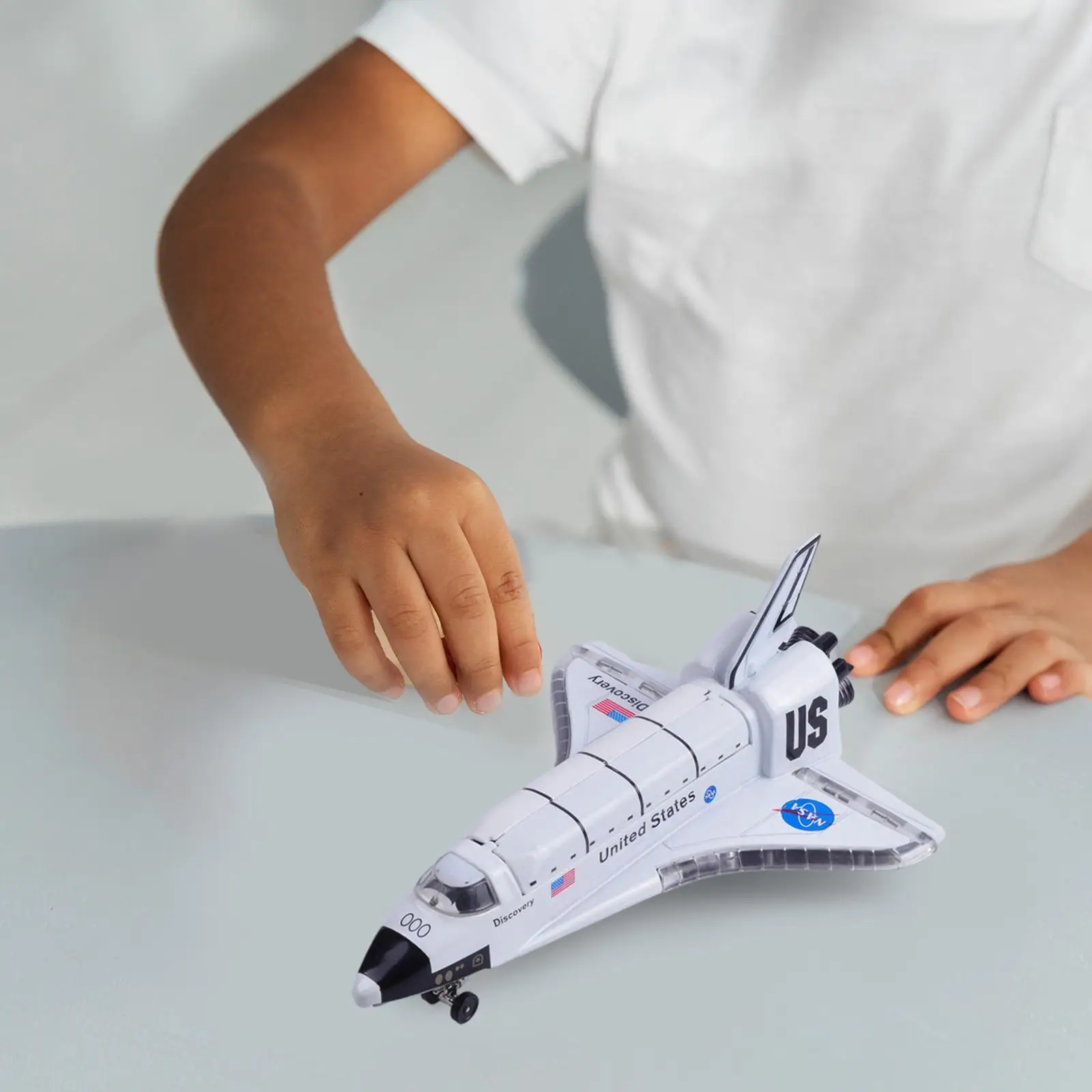 Space Shuttle Model Simulation Office Ornaments Science Experiments for Kindergarten Girls Boys Kids 4-6 Year Old Teens