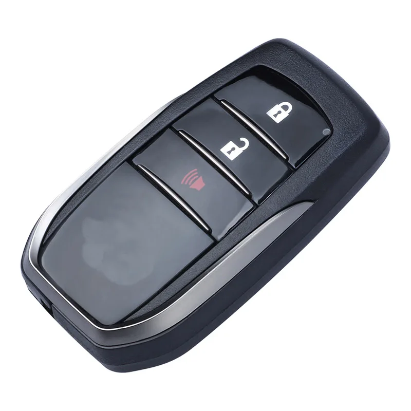 KEYECU Smart Remote Control Car Key Shell Case Cover With 2+1 3 Buttons Fob for Toyota Hilux 2015 2016 2017 2018 2019 2020 2021