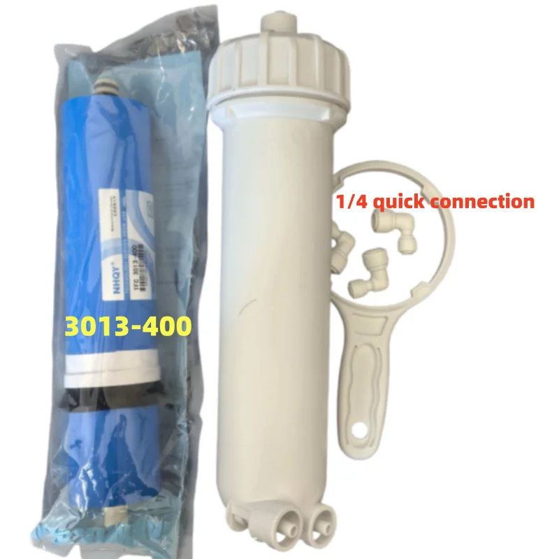 400 GPD 1/4 Quick Connection Water Filter Housing + 3013-400G RO Membrane Reverse Osmosis Water Purifier Kit