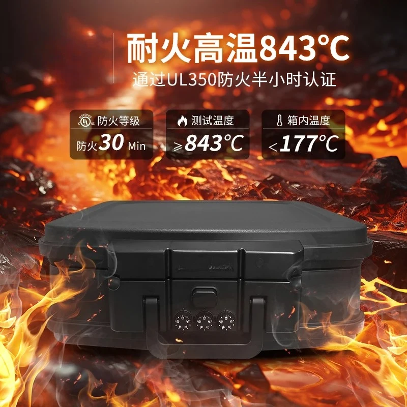 Household Fireproof Mechanical Password Safe Portable Portable Upturn Safe Waterproof Car Storage