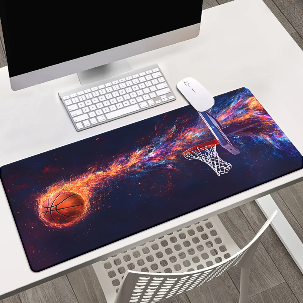 Gaming Mouse Pad XXL Basketball Court Desk Mat Rubber Non Slip Smooth Surface for Office Home Gaming Setup Study Room