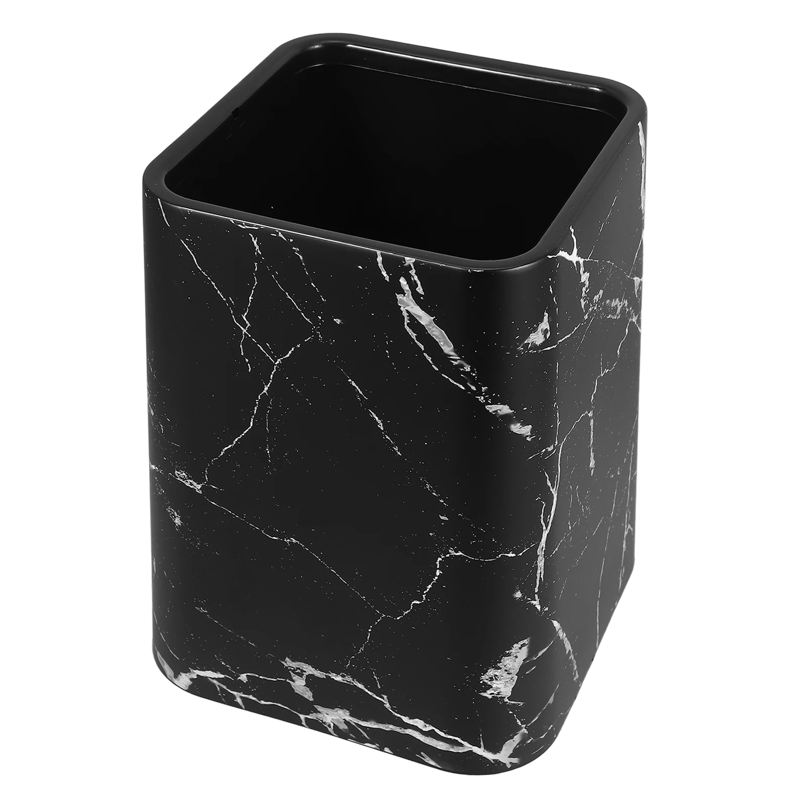 

Imitation Marble Trash Can Diaper Bathroom Garbage Cans Dustbin for Kitchen Sink
